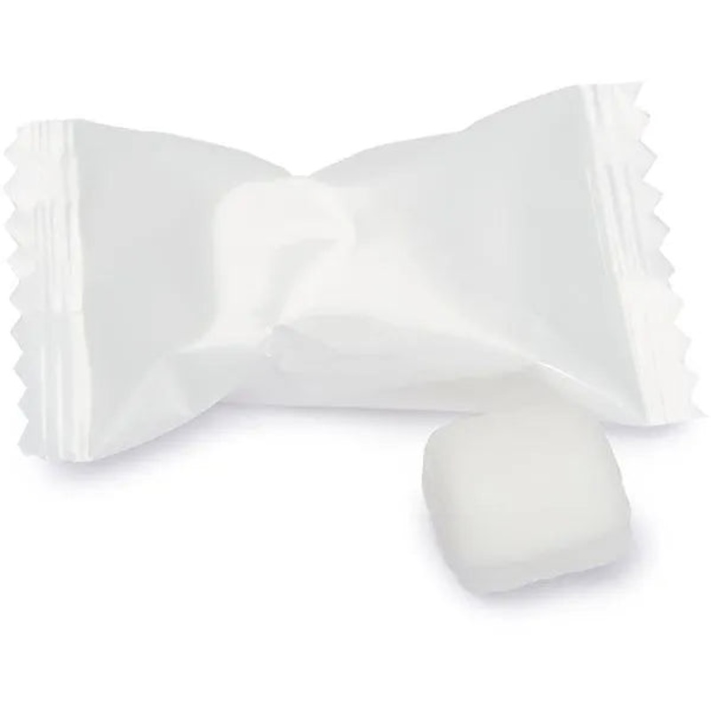 White Wrapped Butter Mint Creams: 108-Piece Bag