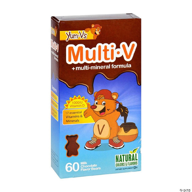 Yum V’s Multi-V plus Multi-Mineral Formula Milk Chocolate – 60 Bears