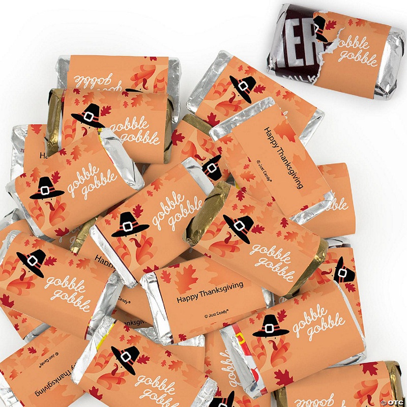 152 Pcs Thanksgiving Candy Party Favors Hershey’s Miniatures Chocolate – Turkey