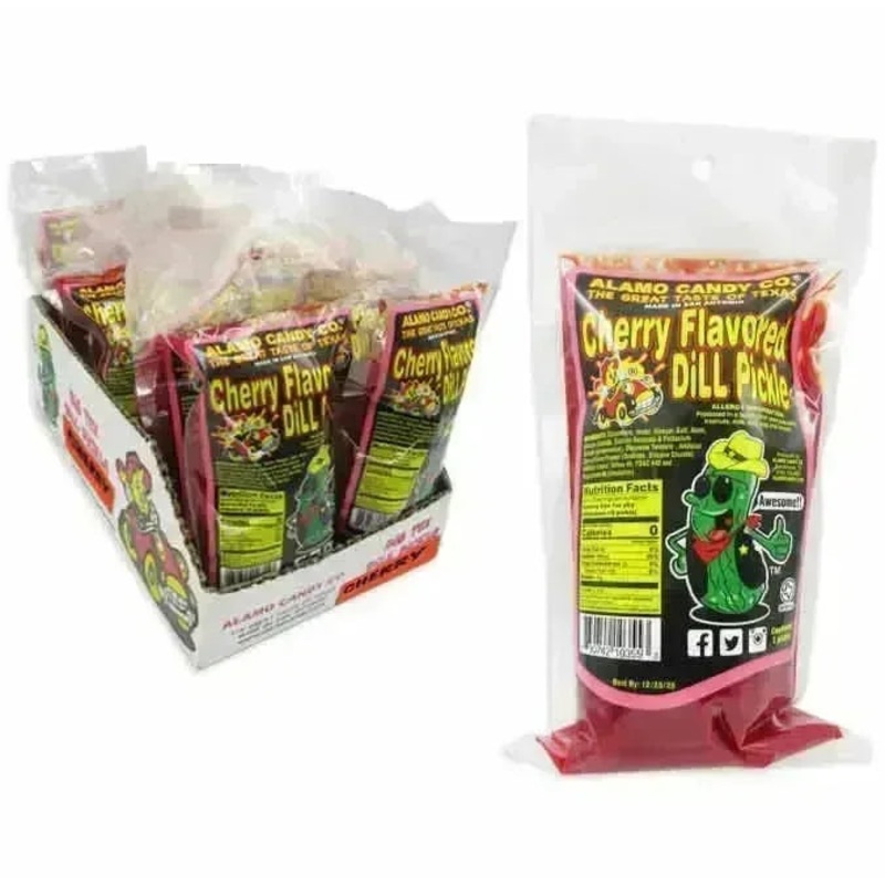 Alamo Candy Big Tex Cherry Dill Pickle: 12-Piece Box