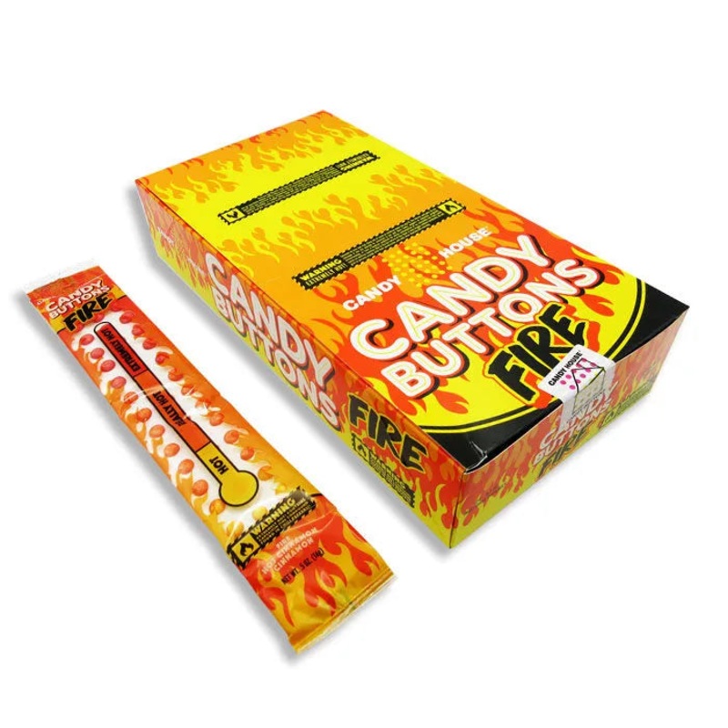 Candy Buttons – Fire Strips: 24-Piece Display