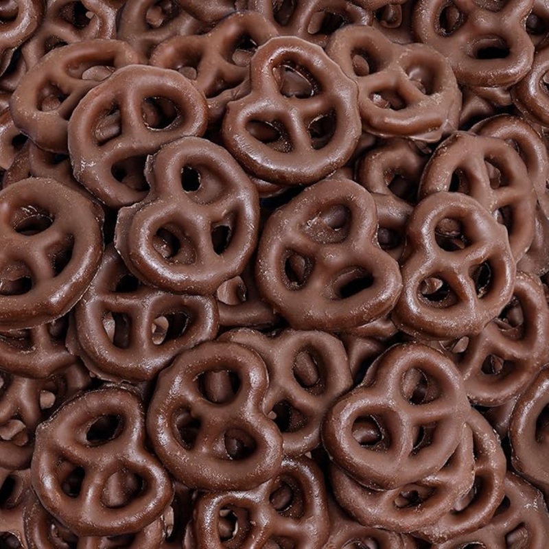 Dark Chocolate Confectionery Mini Pretzels 15 Pound Case