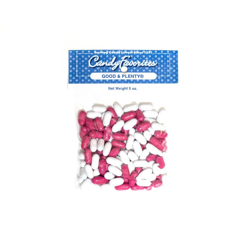 Good & Plenty Licorice Candy 5 Ounce Peg Bags
