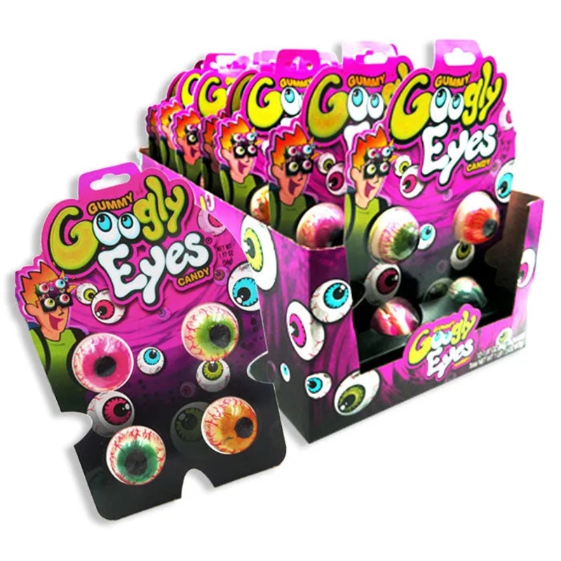 Gummy Googly Eyes Candy: 12-Piece Display