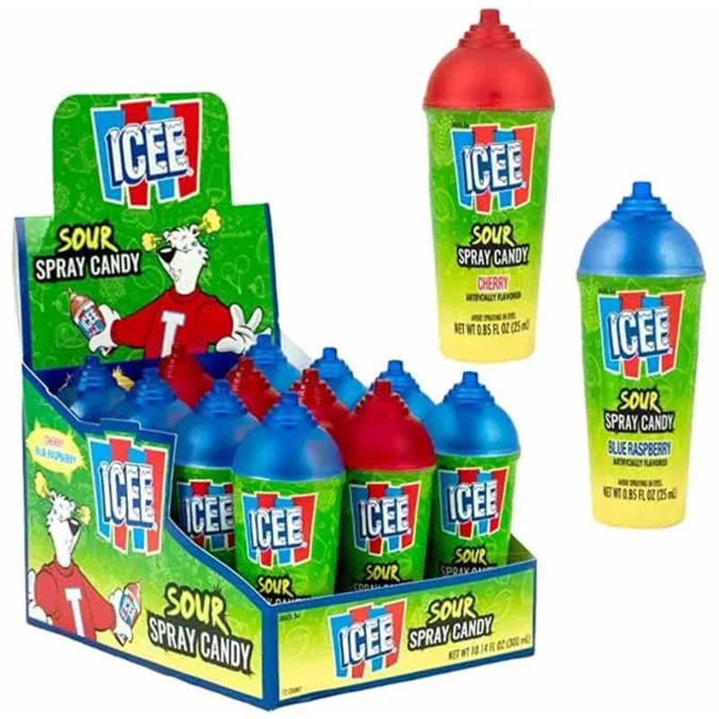 ICEE Sour Spray Candy: 12-Piece Display