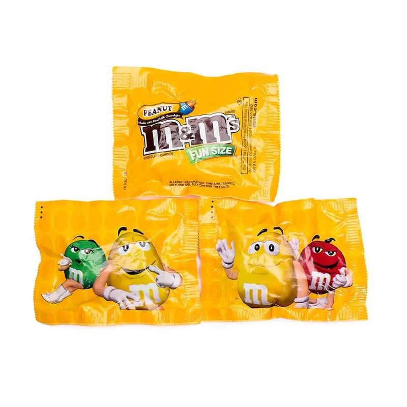 M&M’s Candy Fun Size Packs – Peanut: 23LB Case
