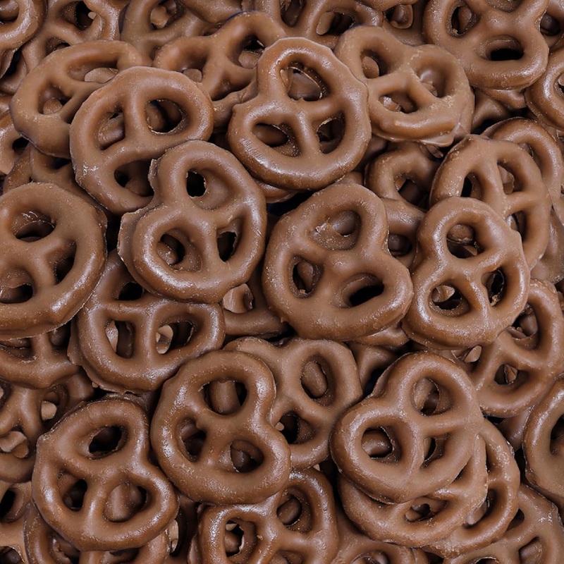 Milk Chocolate Confectionery Mini Pretzels 15 Pound Case