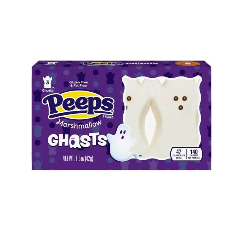 Peeps Marshmallow Halloween Ghosts 3-Piece Pack: 24-Piece Case