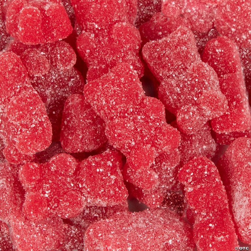 Red Cherry Sugared Gummy Bears 14oz Bag – 78ct
