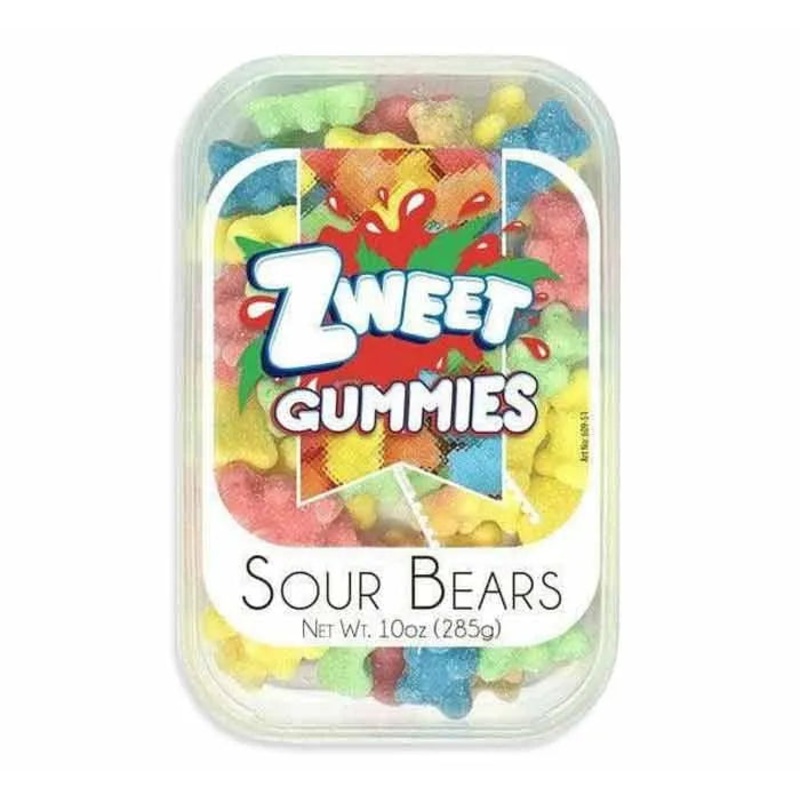 Zweet Sour Gummy Bears: 6-Piece Case