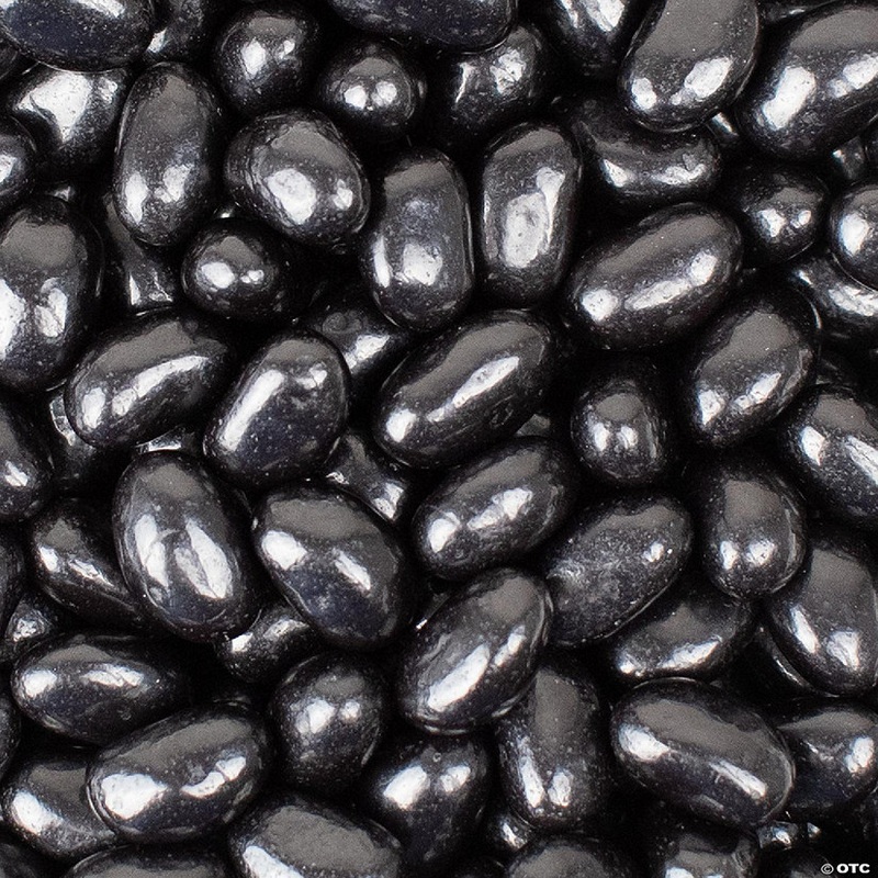 3,240 Pcs Black Candy Jelly Beans – Mixed Fruit (9lb Case)