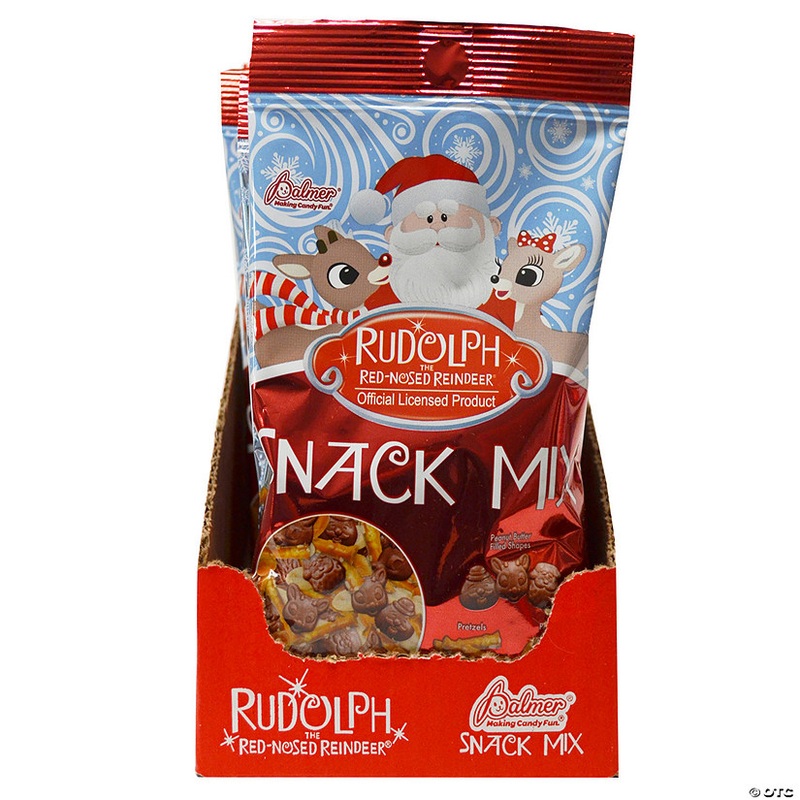 3.5 oz. Palmer Rudolph the Red-Nosed Reindeer Chocolate Snack Mix – 12 Pc.
