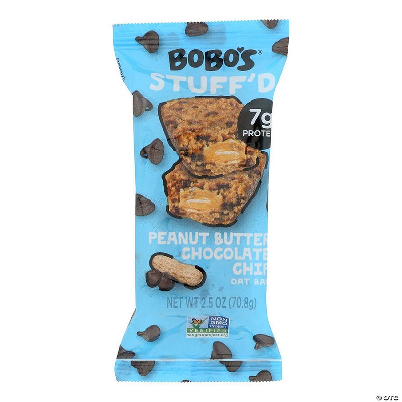 Bobo’s Oat Bars – Oat Bar – Peanut Butter Filled Chocolate Chip – Case of 12 – 2.5 oz