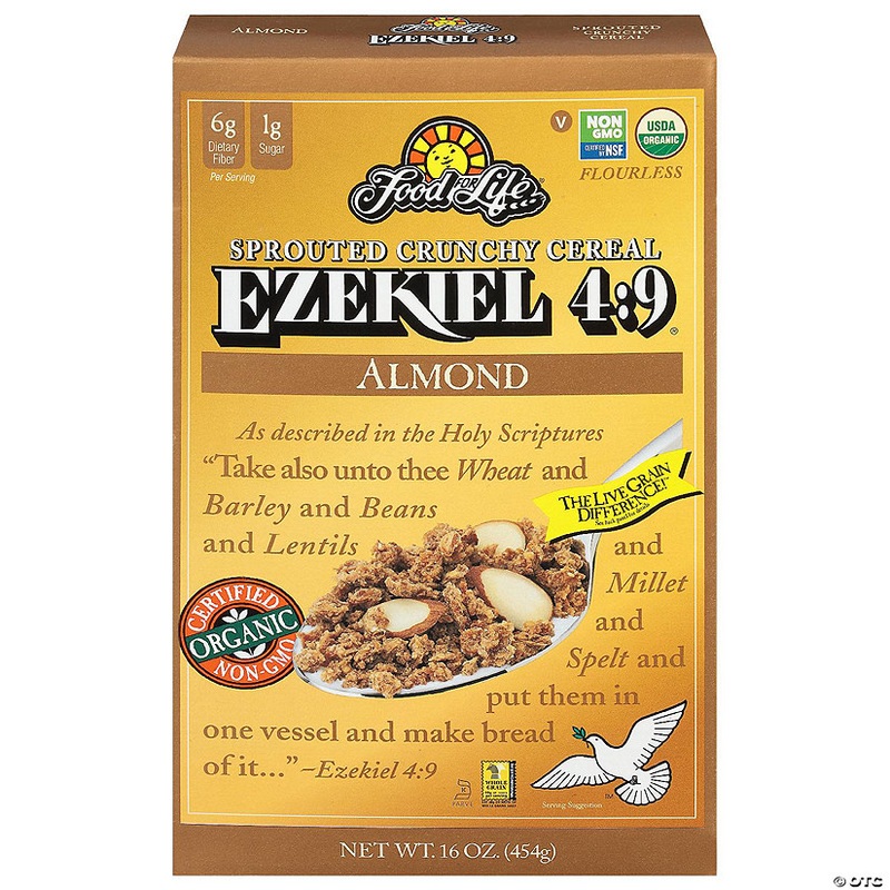 Food For Life Cereal Ezekiel 4-9 Almond Organic 16 oz (Pack of 6)
