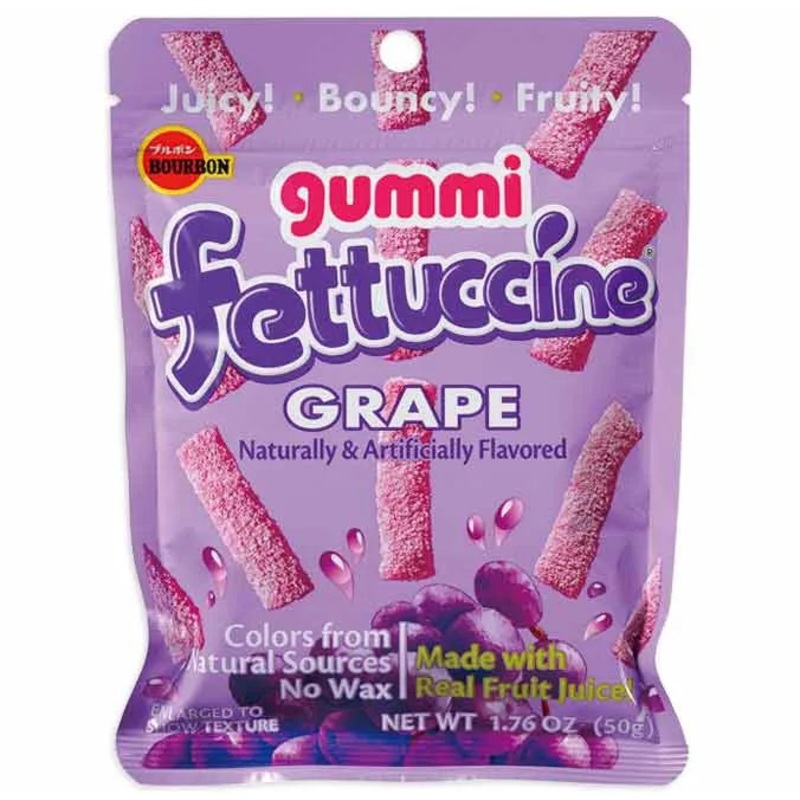 Gummi Fettuccine Grape: : 10-Piece Box