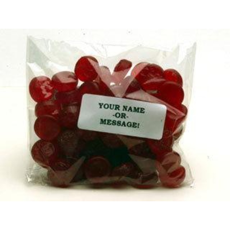 Hand Packed Gummi Red Coins 8 Ounce Bags
