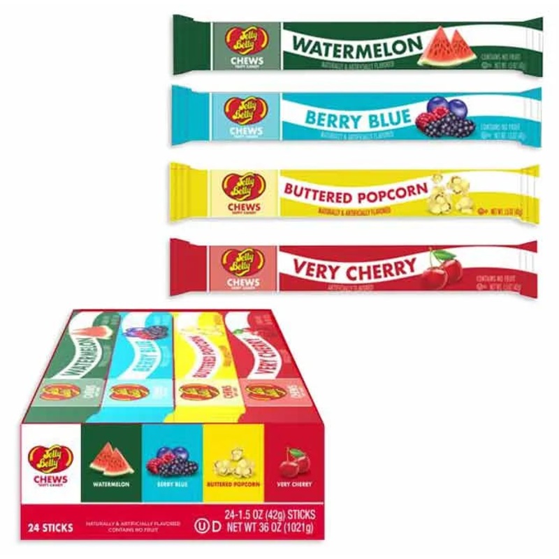 Jelly Belly Chews: 24-Piece Display