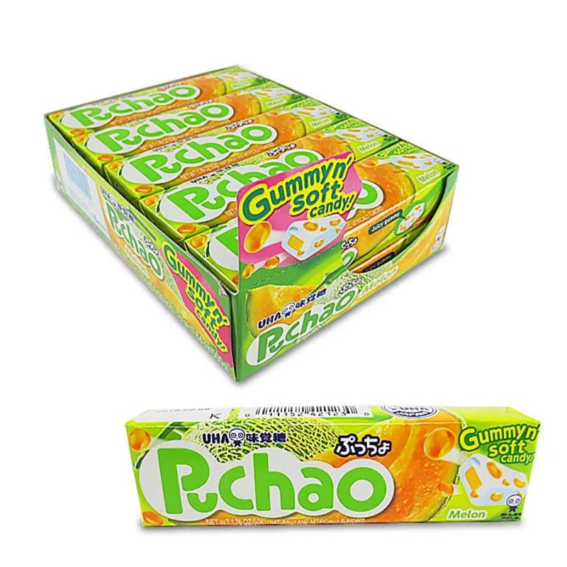 Puchao Chewy Gummy Candy – Melon: 10-Piece Box