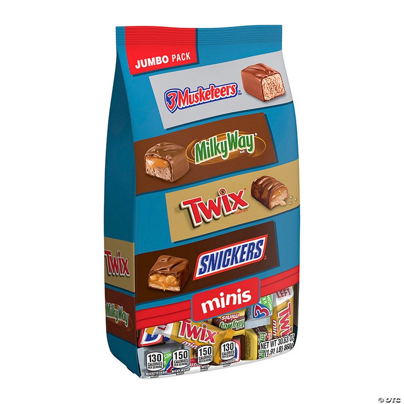 30.63 oz. Mars Classic Chocolate Minis Candy Jumbo Pack – 110 Pc.