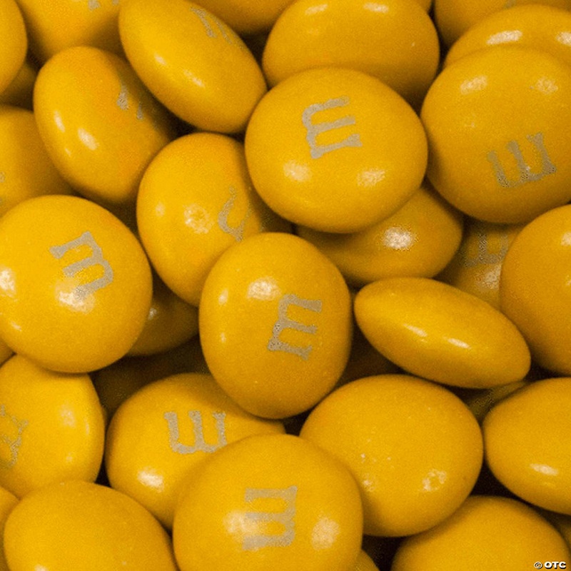 375 Pcs Gold M&M’s Candy Milk Chocolate (12oz, Approx. 375 Pcs)