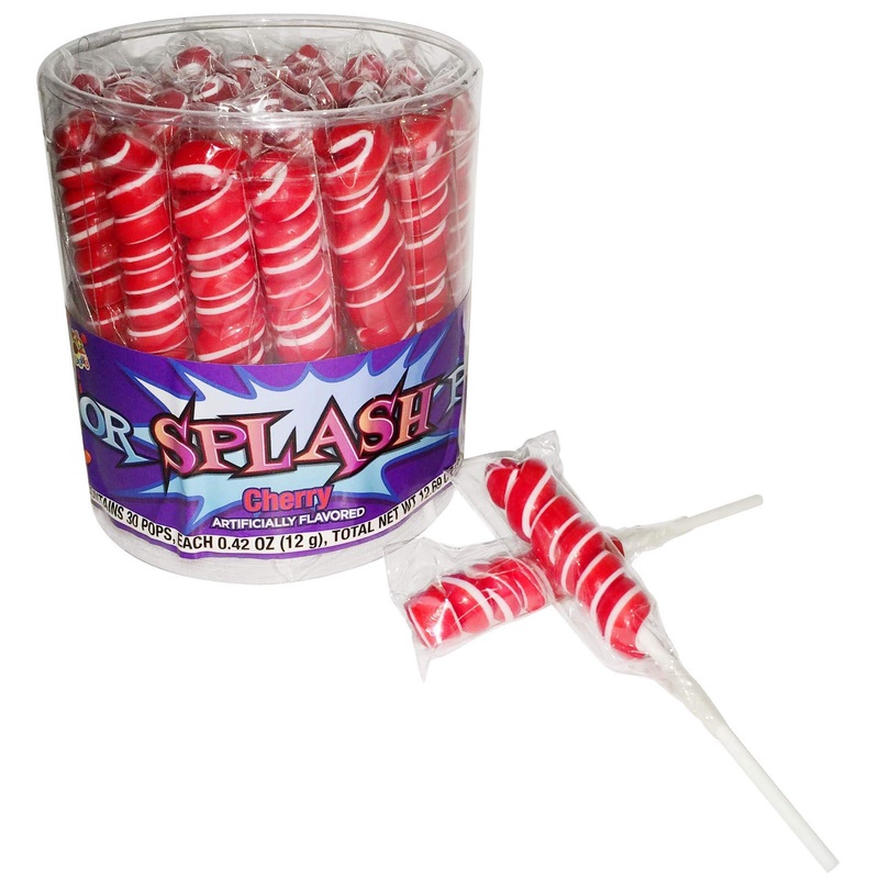 Alberts Color Splash Lollipops Red 30ct