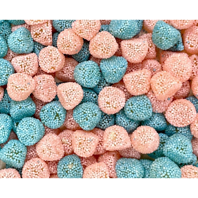 Blue and Pink Candy Berries
