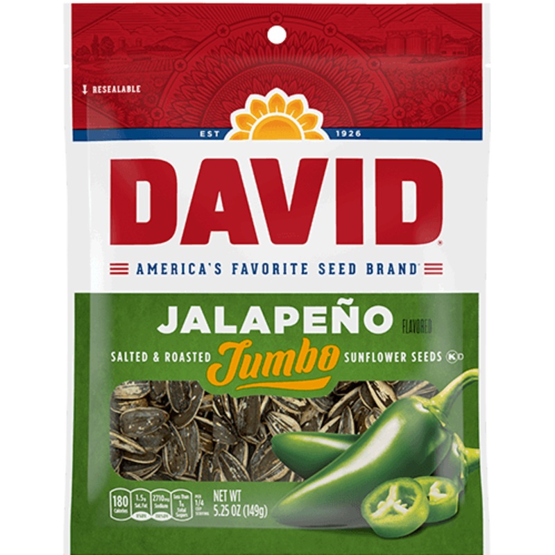 David Jalapeno Sunflower Seed Bags