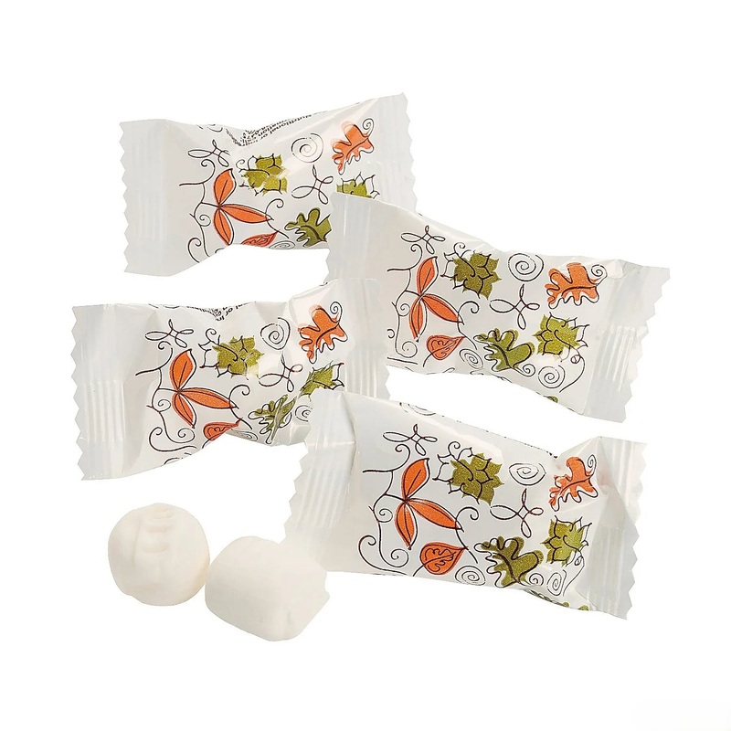 Fall Leaves Wrapped Buttermint Creams: 108-Piece Bag
