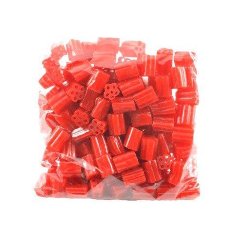 Hand Packed Red Licorice Bites 8 Ounce Bags