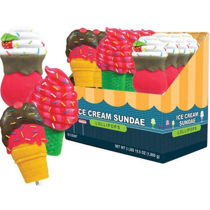 Ice Cream Sundae Lollipops
