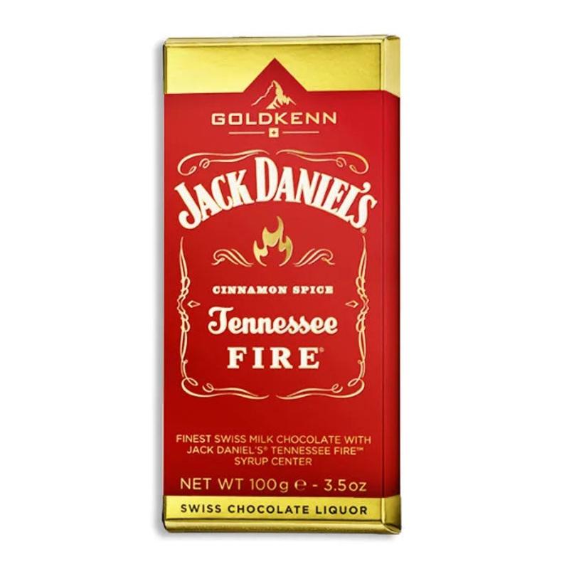 Jack Daniel’s Tennessee Fire Chocolate Bar: 10-Piece Box