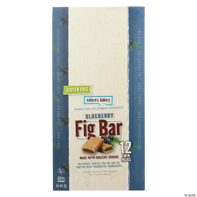 Nature’s Bakery Gluten Free Fig Bar – Blueberry – Case of 12 – 2 oz.