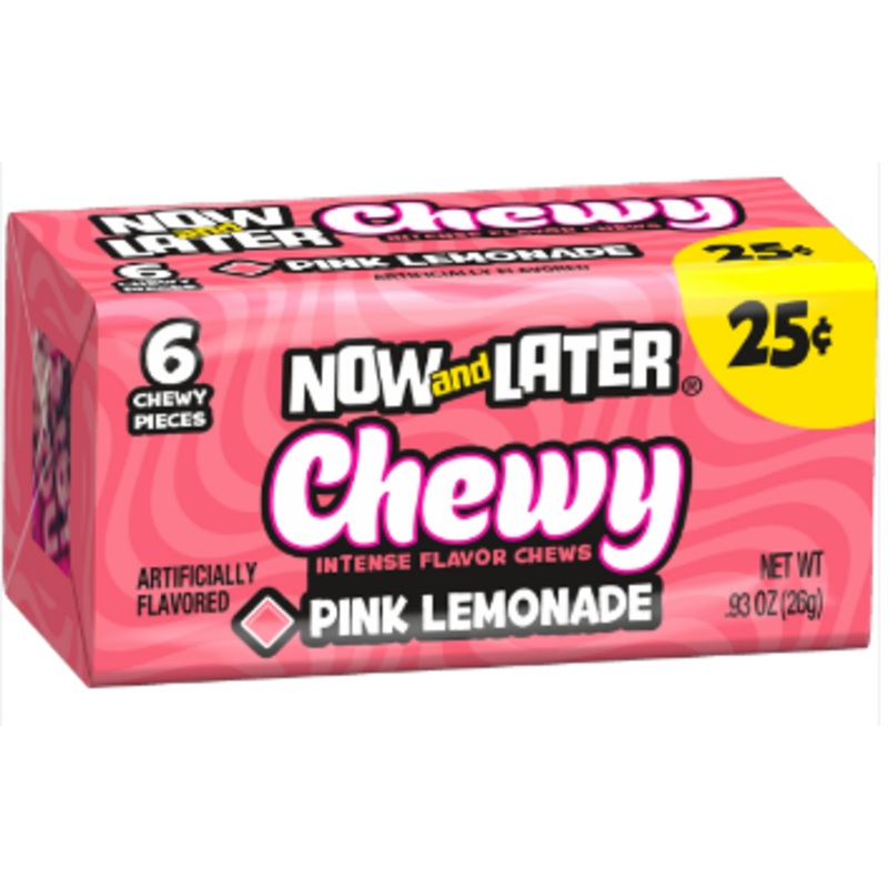 Now and Later Chewy Pink Lemonade 24 Ct