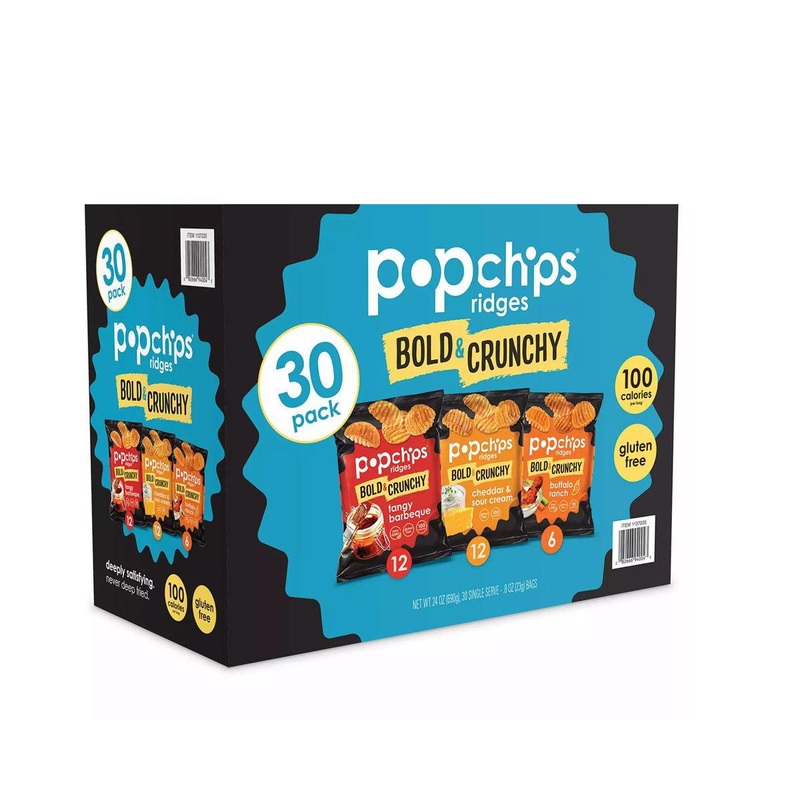 Pop Chips Bold and Crunchy Ridges .24 oz. Variety Pack