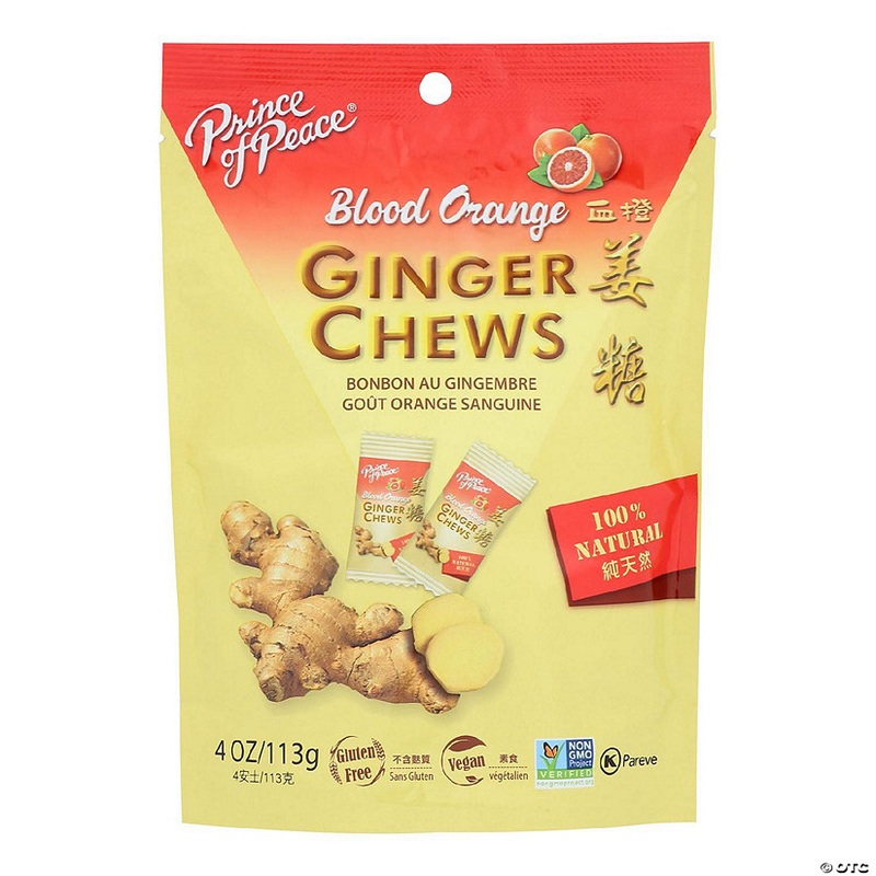 Prince Of Peace – Ginger Chews Blood Orange – 1 Each-4 OZ