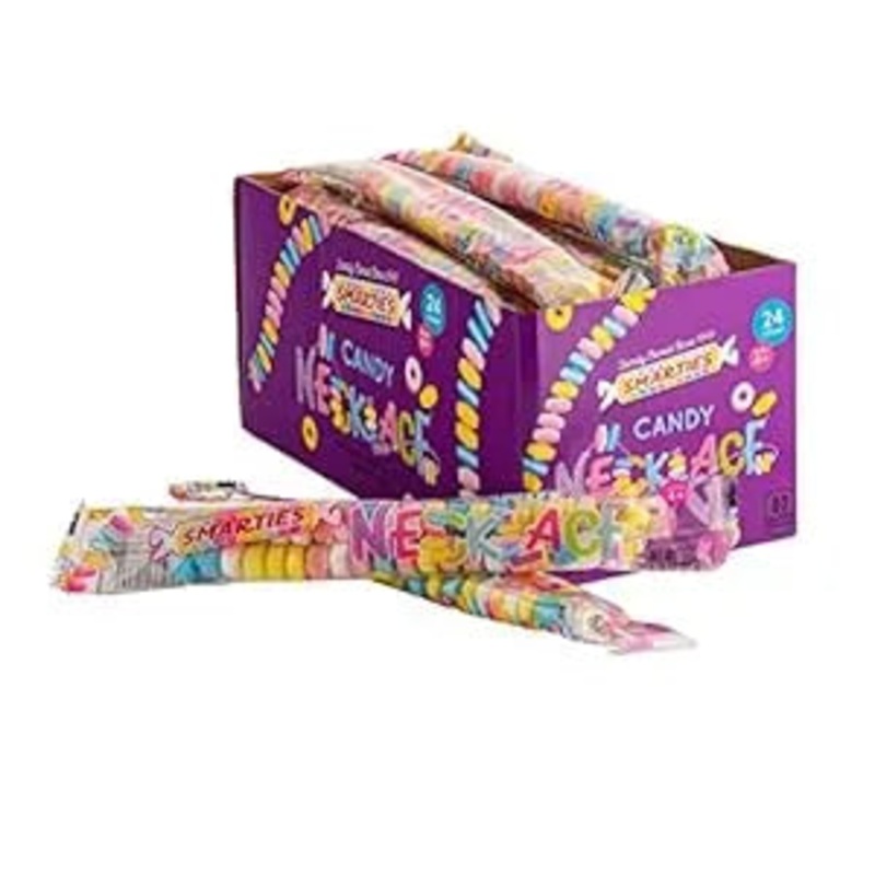 Smarties Candy Necklaces – Wrapped: 24-Piece Box