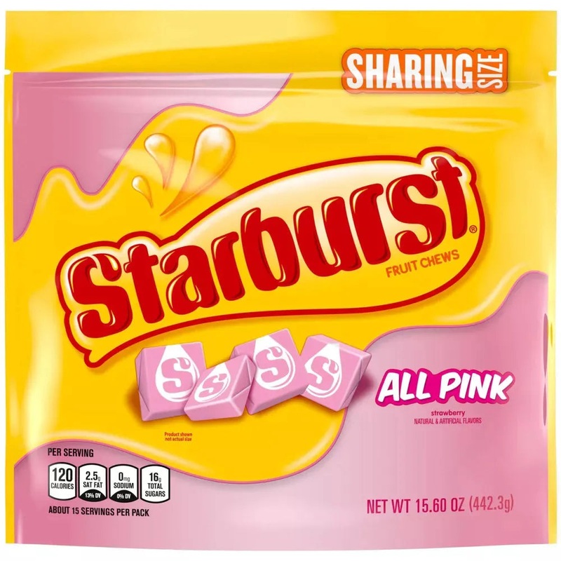 Starburst Fruit Chews Candy – All Pink: 90-Piece Bag