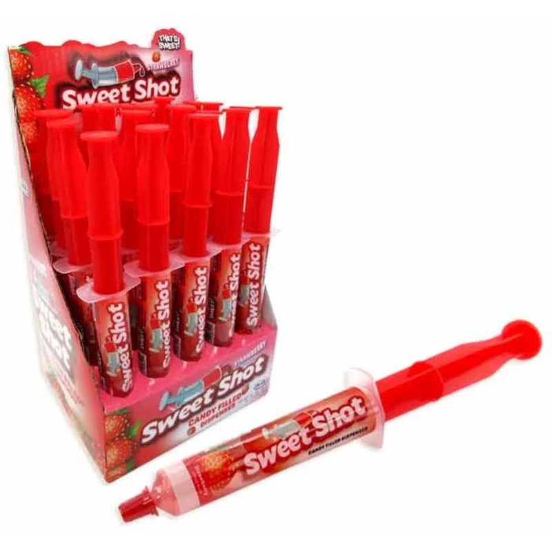 Sweet Shot – Strawberry Dispensers: 20-Piece Display