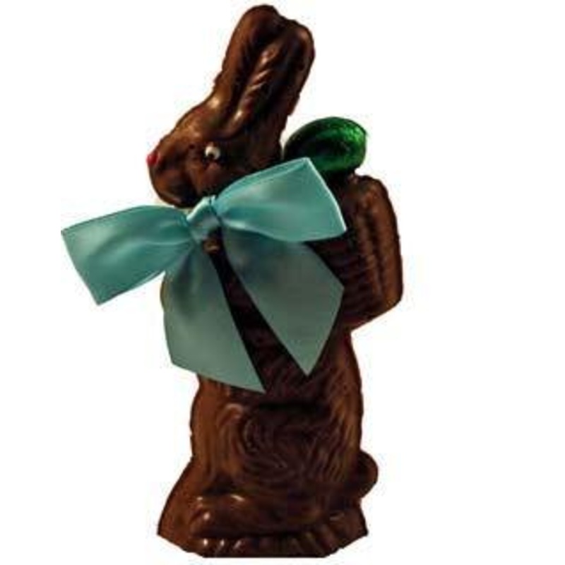 Chocolate Bunny with Back Basket