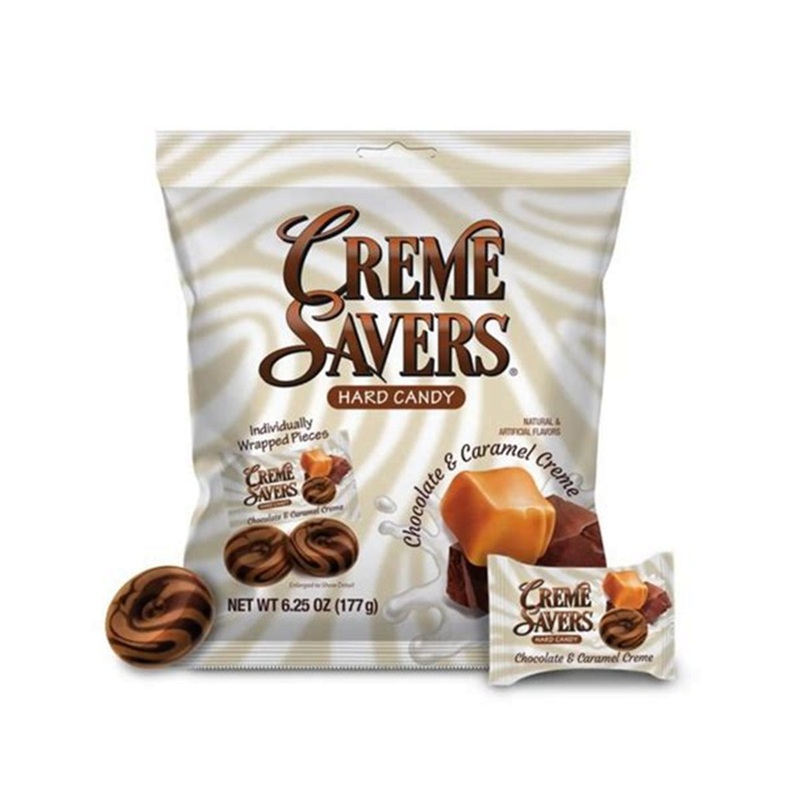 Crme Savers Chocolate & Caramel Hard Candy 6.25 oz. Bag