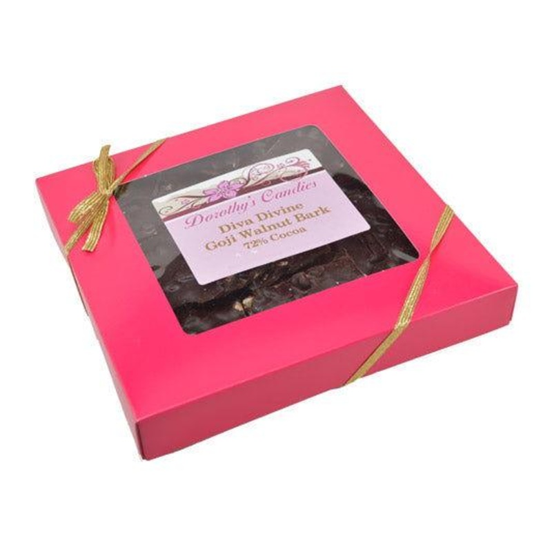 Diva Devine Dark Chocolate Goji Walnut Bark