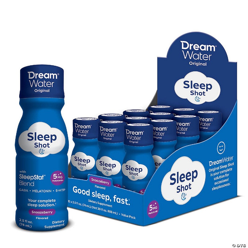 Dream Water Sleep Aid Supplement Drink; Melatonin 5mg, GABA, 5-HTP;   Zero sugar