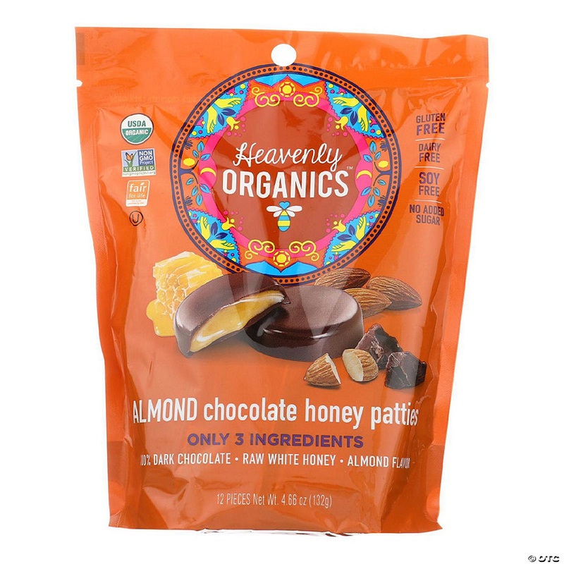 Heavenly Organics Heavenly Organic Honey Pattie – Chocolate – Case of 6 – 4.66 oz.