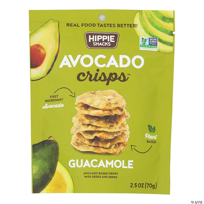 Hippie Snacks – Avocado Crsps Guacamole – Case of 8-2.5 OZ