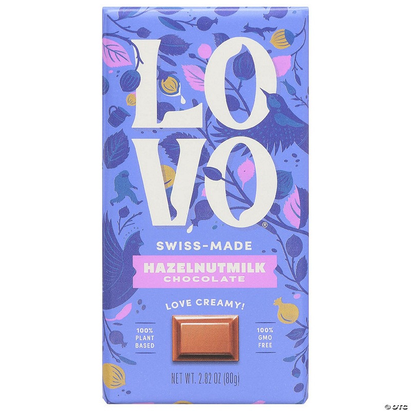 LOVO Hazelnut Milk Chocolate Bar – 2.8 Oz (Pack of 12)