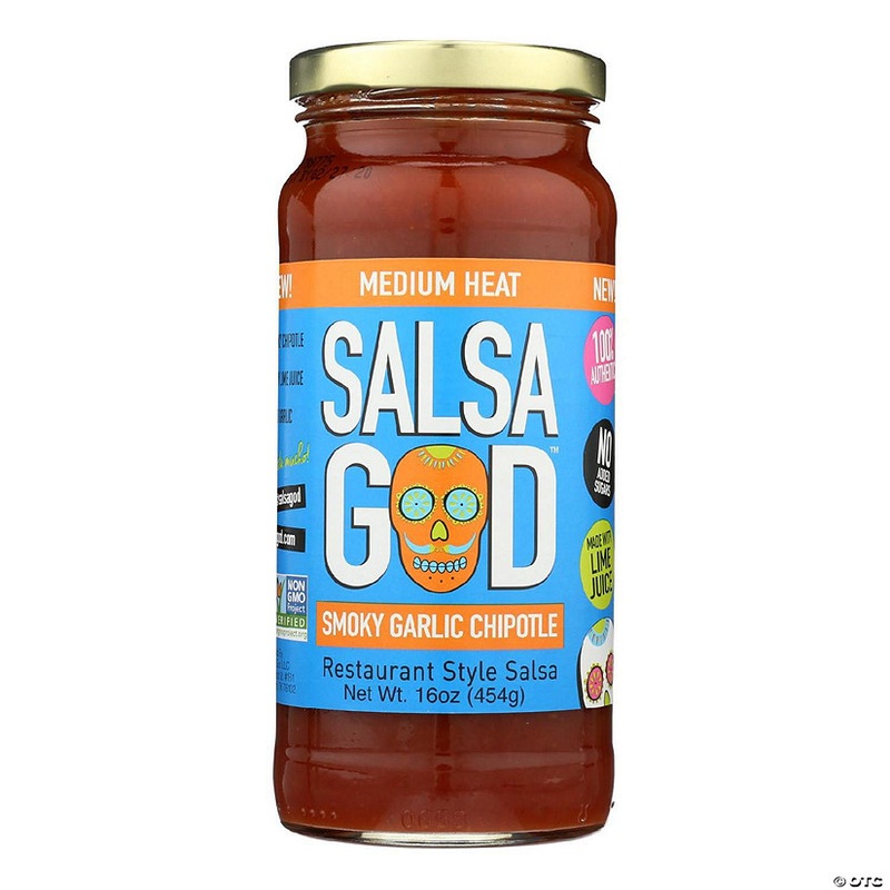 Salsa God – Salsa Smoky Grlic Chipotl – Case of 6 – 16 OZ
