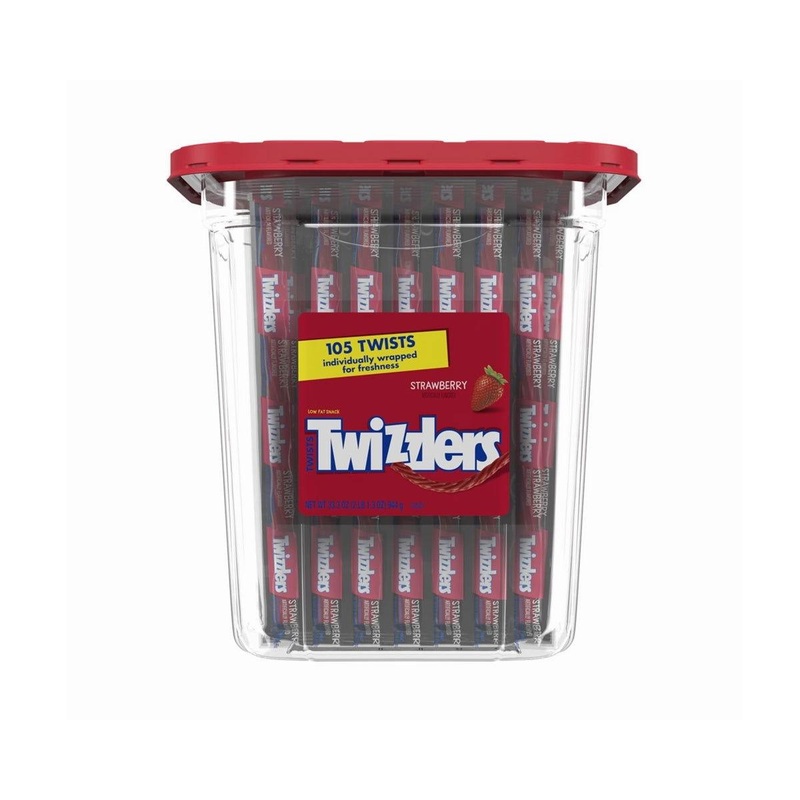 Twizzlers Individually Wrapped Strawberry Twists Canister