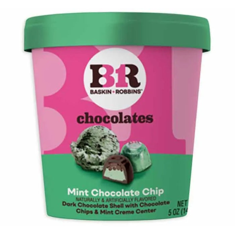Baskin Robbins Chocolates – Mint Chocolate Chip: 6-Piece Case