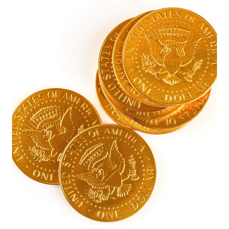 FORT KNOX CHOCOLATE COIN US DOLLAR MEDALLIONS