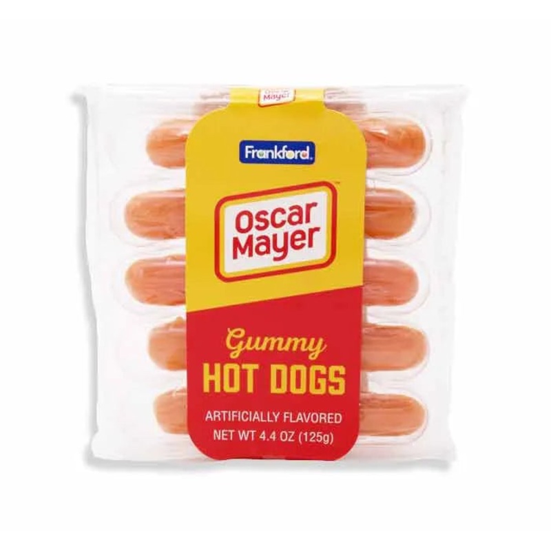 Kraft Oscar Mayer Gummy Hot Dogs: 16-Piece Case